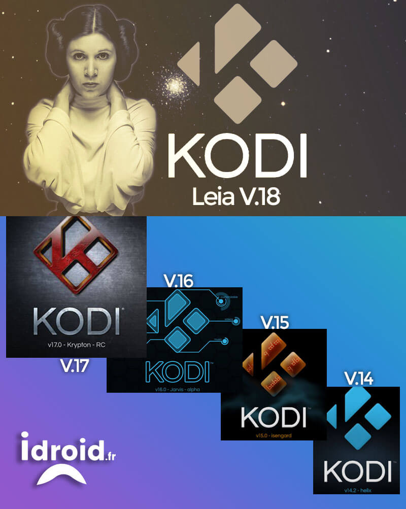 [ANDROID TV] L'évolution de KODI : 14 Helix, 15 Isengard, 16 Jarvis, 17 Krypton et enfin 18 Leia