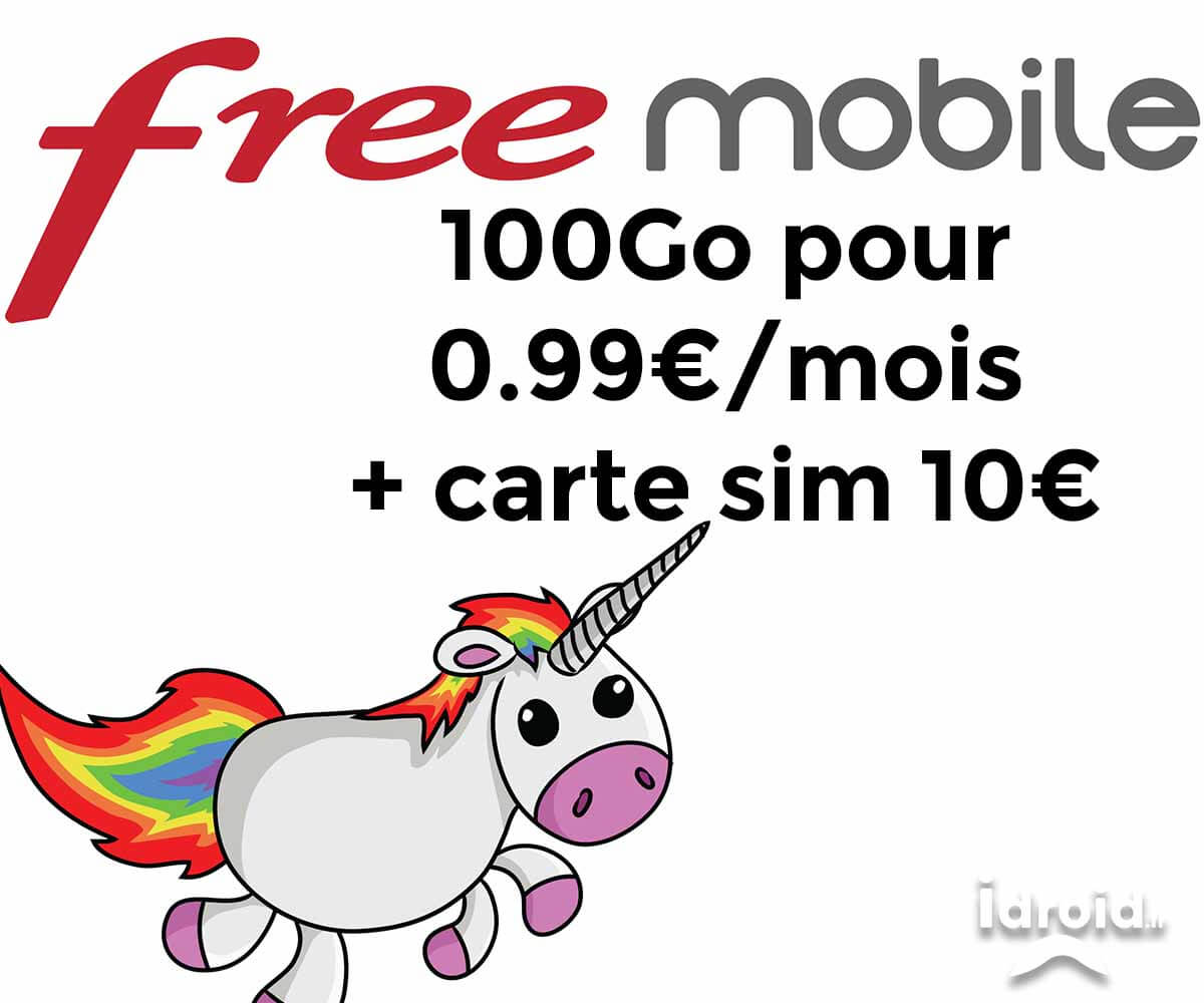 [MOBILE] Forfait free 100Giga sans engagement a 0,99€ pendant 1 an sur vente privé
